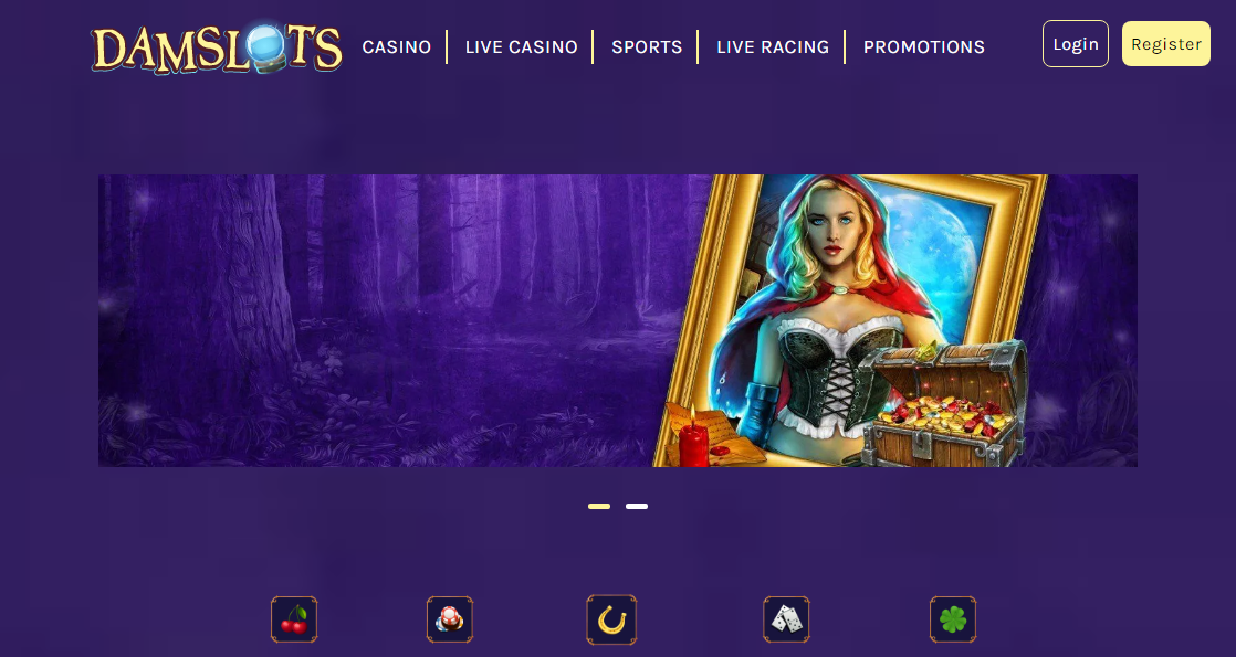 Damslots Casino Desktop screenshot